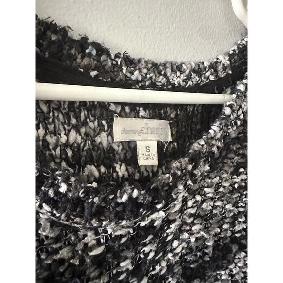 Charming Charlie Sweater Women's Small Gray Chunky Knit Winter Cozy Marled - Picture 2 of 5